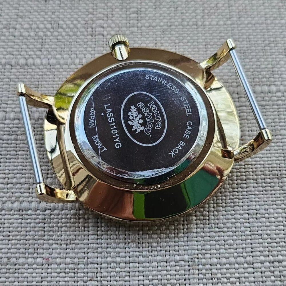 Laura Ashley Women Wristwatch Gold Slidethrough Interchangeable Strap Watch $395 - Picture 13 of 13
